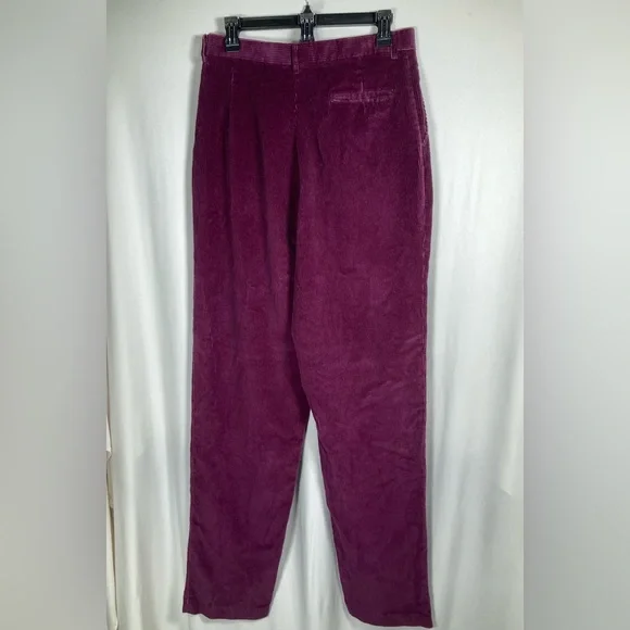 ⭐WINTER SALE $15 was $25 VTG90s Eddie Bauer Rich Purple Corduroy Pants 14T - Picture 6 of 9